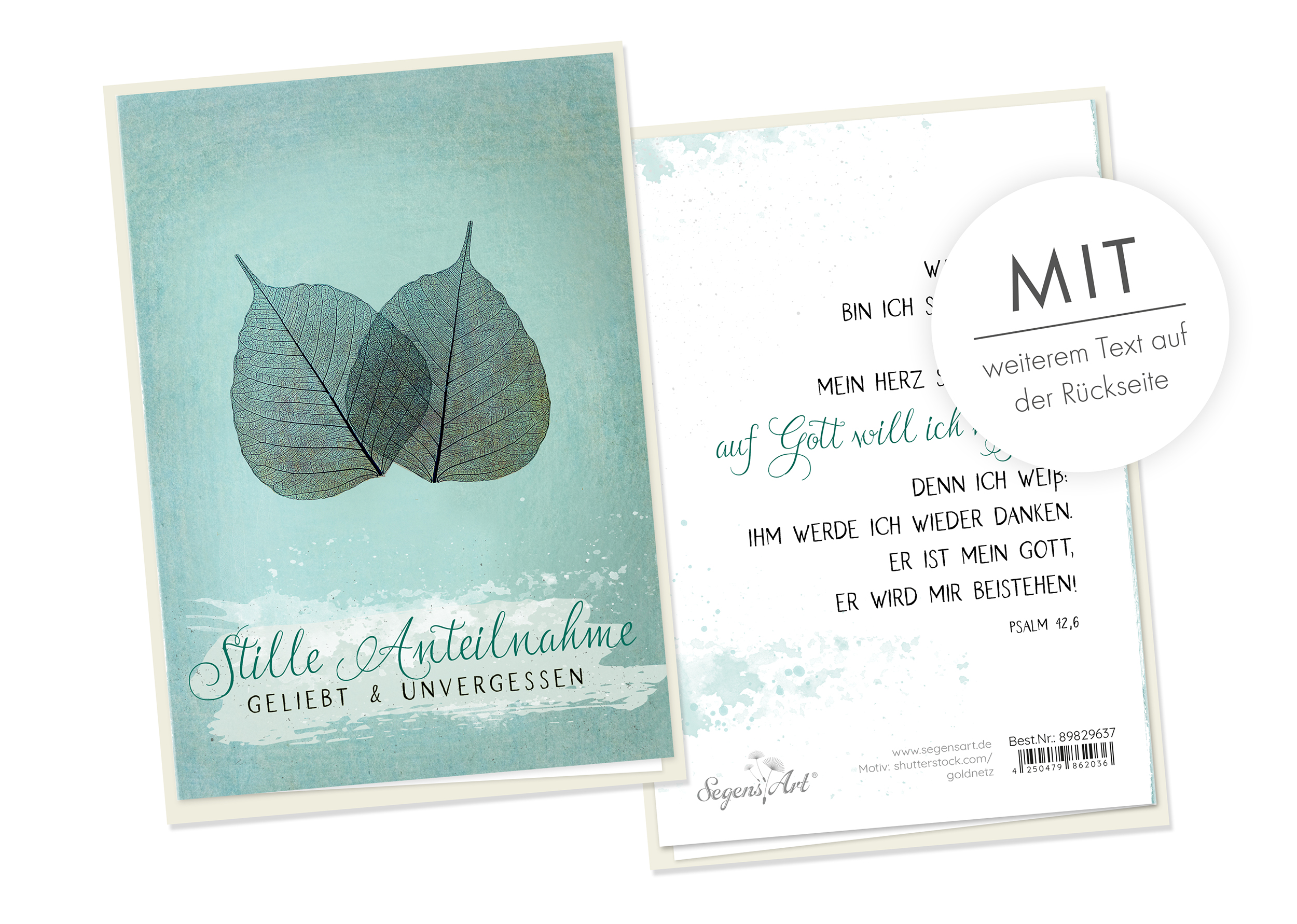 Faltkarte - Trauer - Warum nur