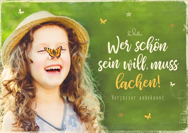 Postkarte - Wer schön sein will