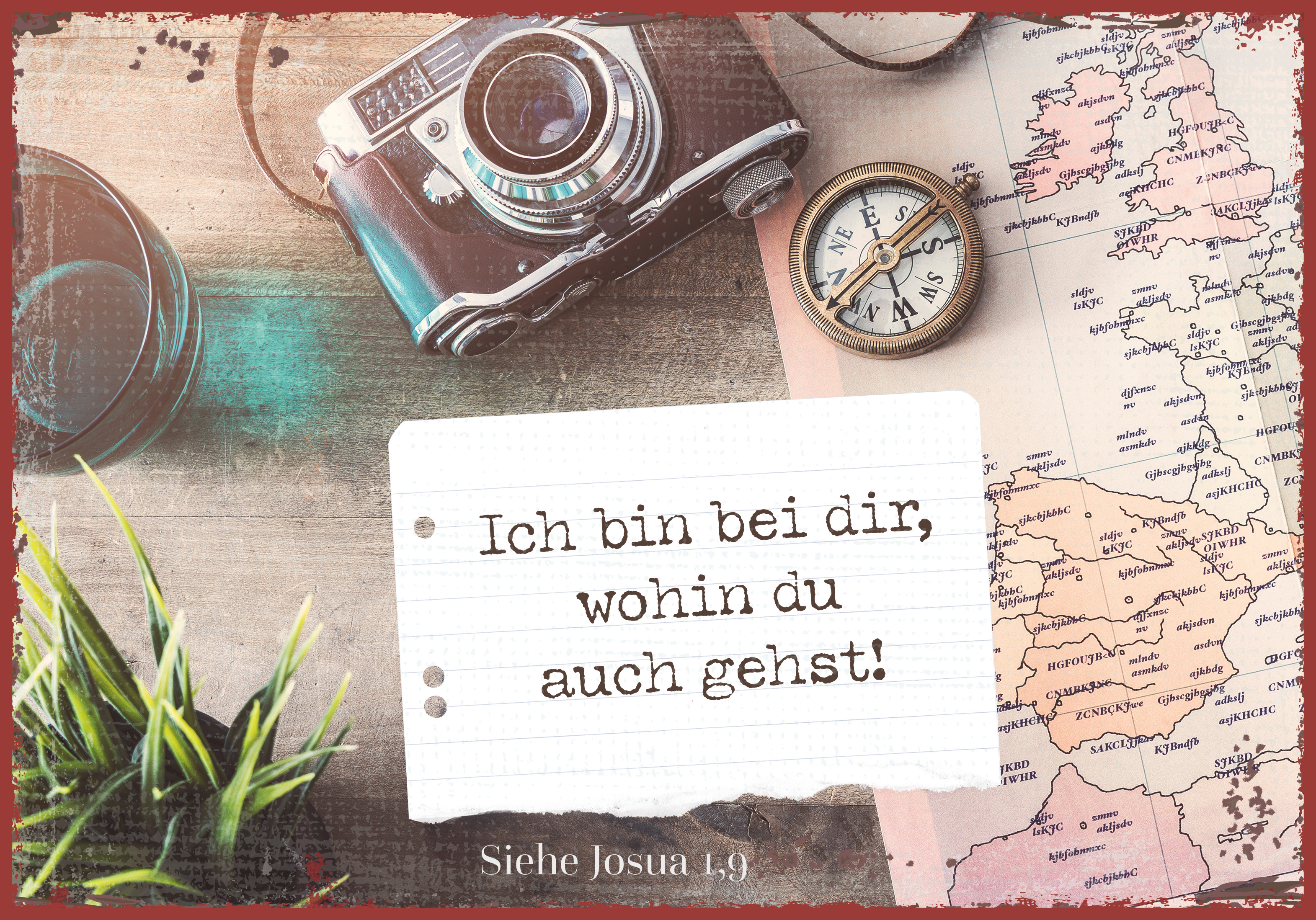 Metallschild klein - Ich bin bei dir