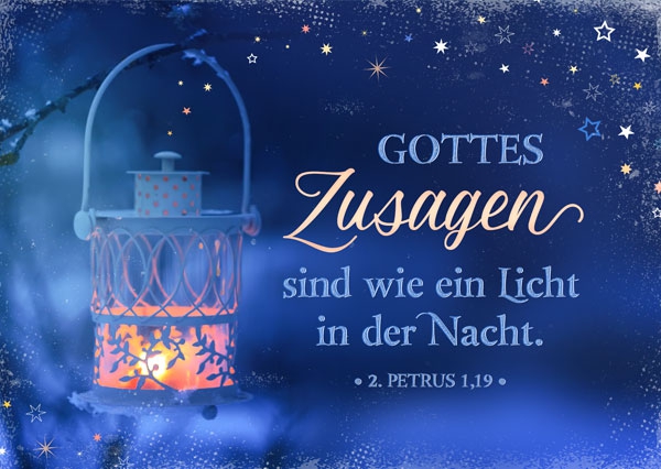 Postkarte - Gottes Zusagen sind ein Licht