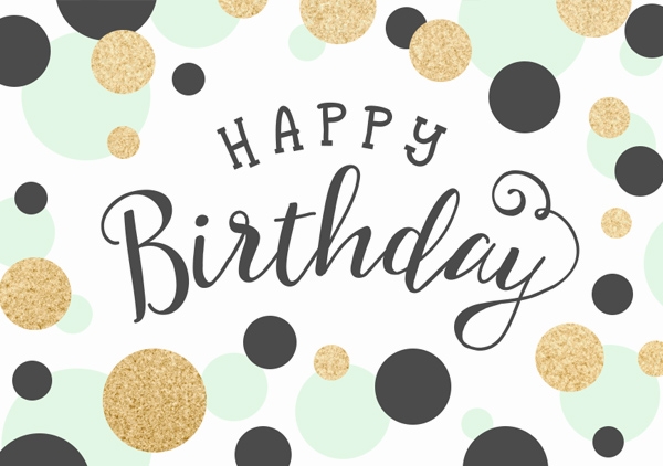 Mini - Happy Birthday (Punkte)