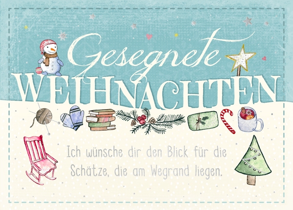 XL-Postkarte Big Blessing Silber - Schätze am Wegrand