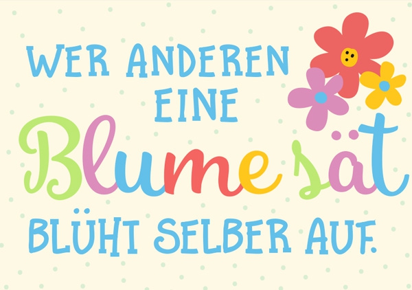 Mini - Eine Blume säen