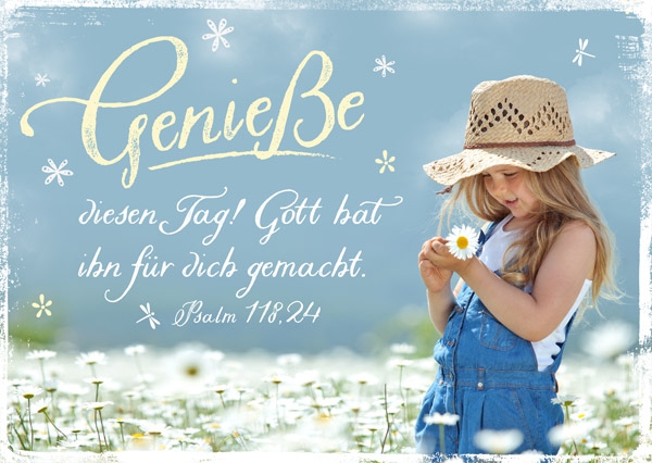 Postkarte - Genieße