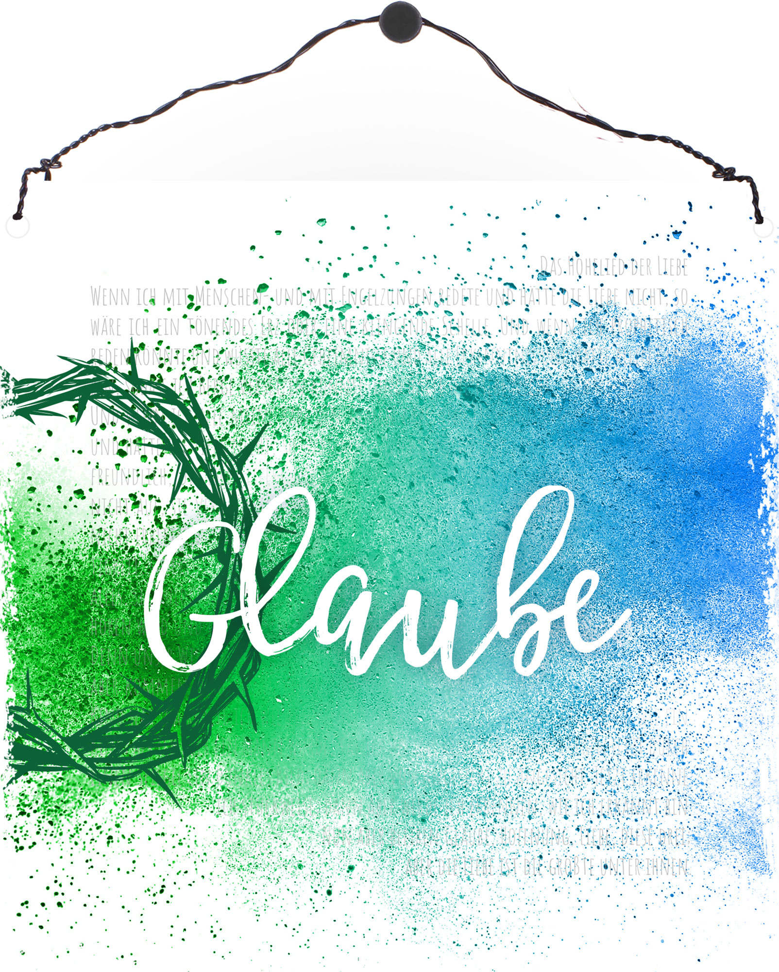 Holzschild klein - Glaube