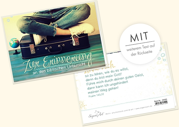 Faltkarte - Biblischer Unterricht (Koffer)