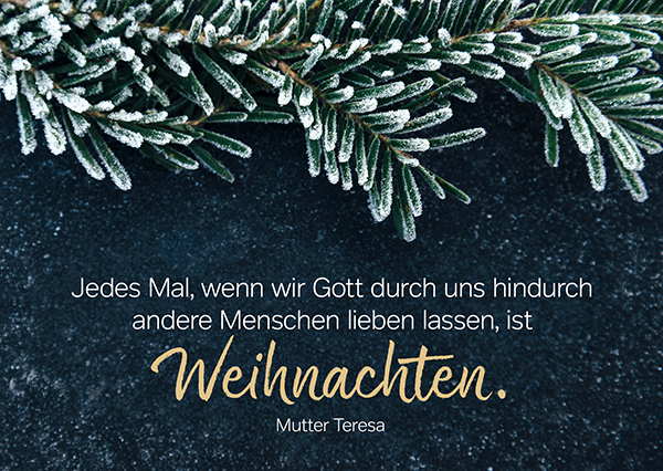 Postkarte - Weihnachten - Jedes Mal
