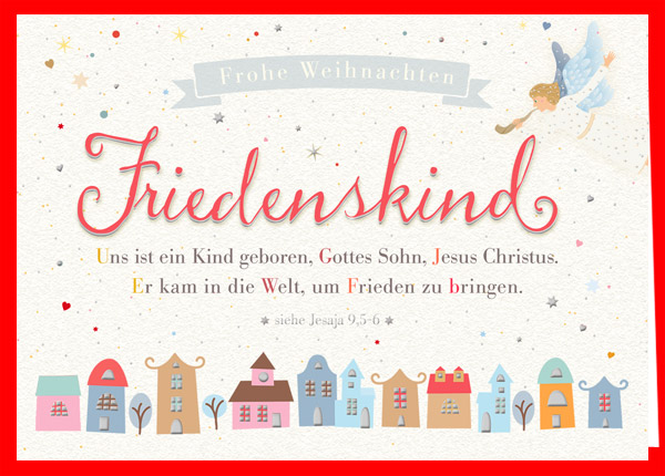 Faltkarte - Friedenskind