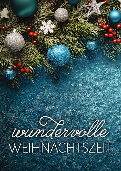 Postkarte - Wundervolle Weihnachtszeit