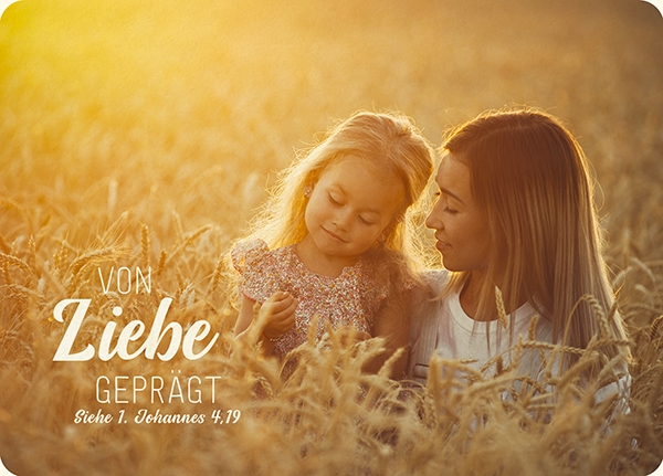 XL-Postkarte Big Blessing - Von Liebe geprägt