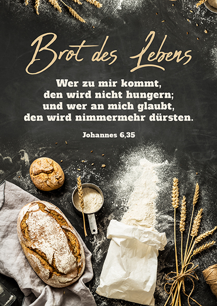 Postkarte - Brot des Lebens