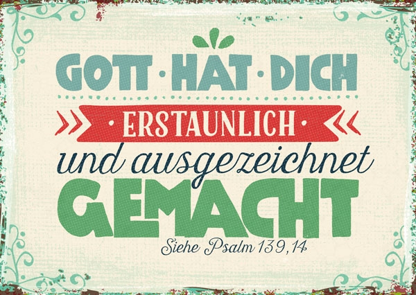 Postkarte - Erstaunlich und ausgezeichnet