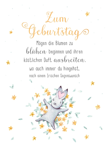 XL-Postkarte Big Blessing - Zum Geburtstag - Mögen die Blumen