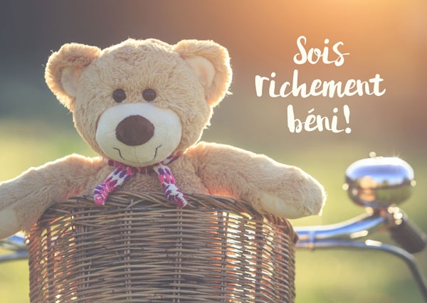 Postkarte - Sois richement béni