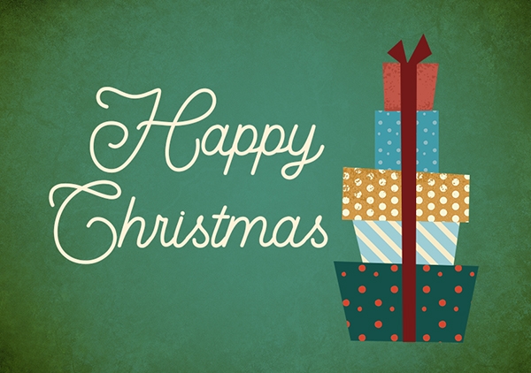 Mini - Happy christmas (grün)