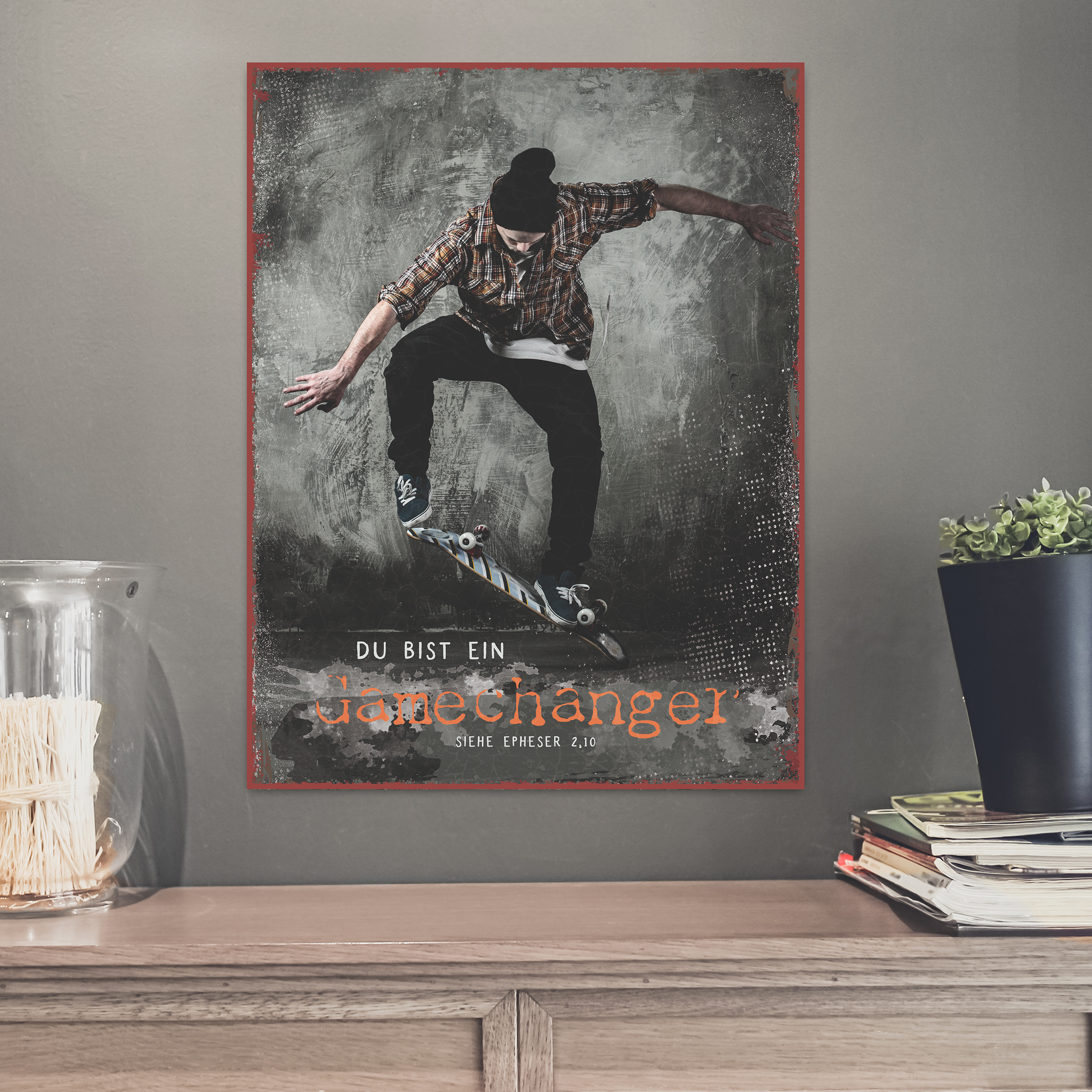 Metallschild groß - Gamechanger