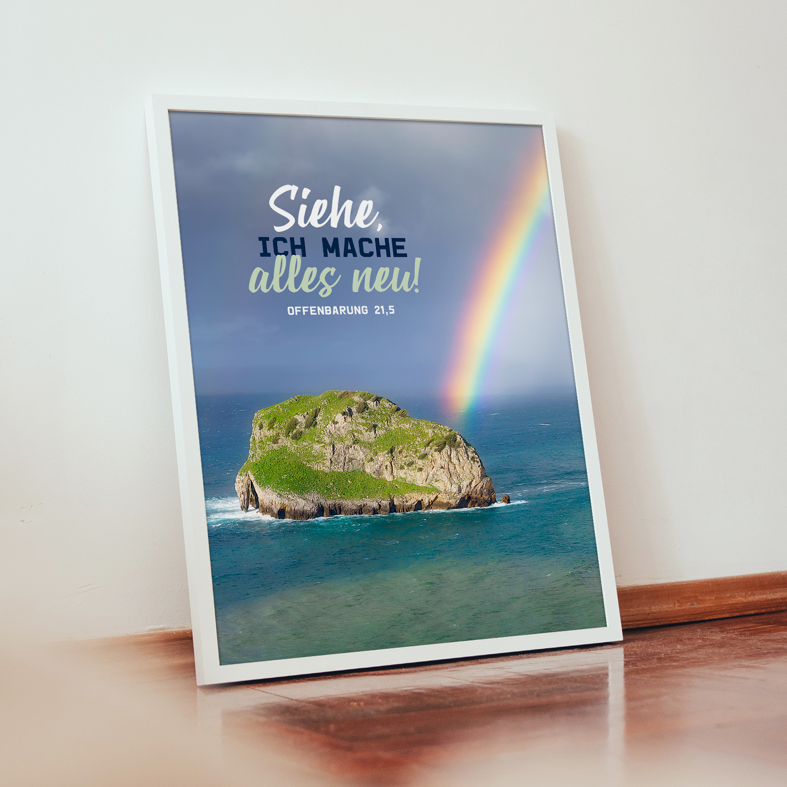 Poster - Jahreslosung 2026 - Regenbogen