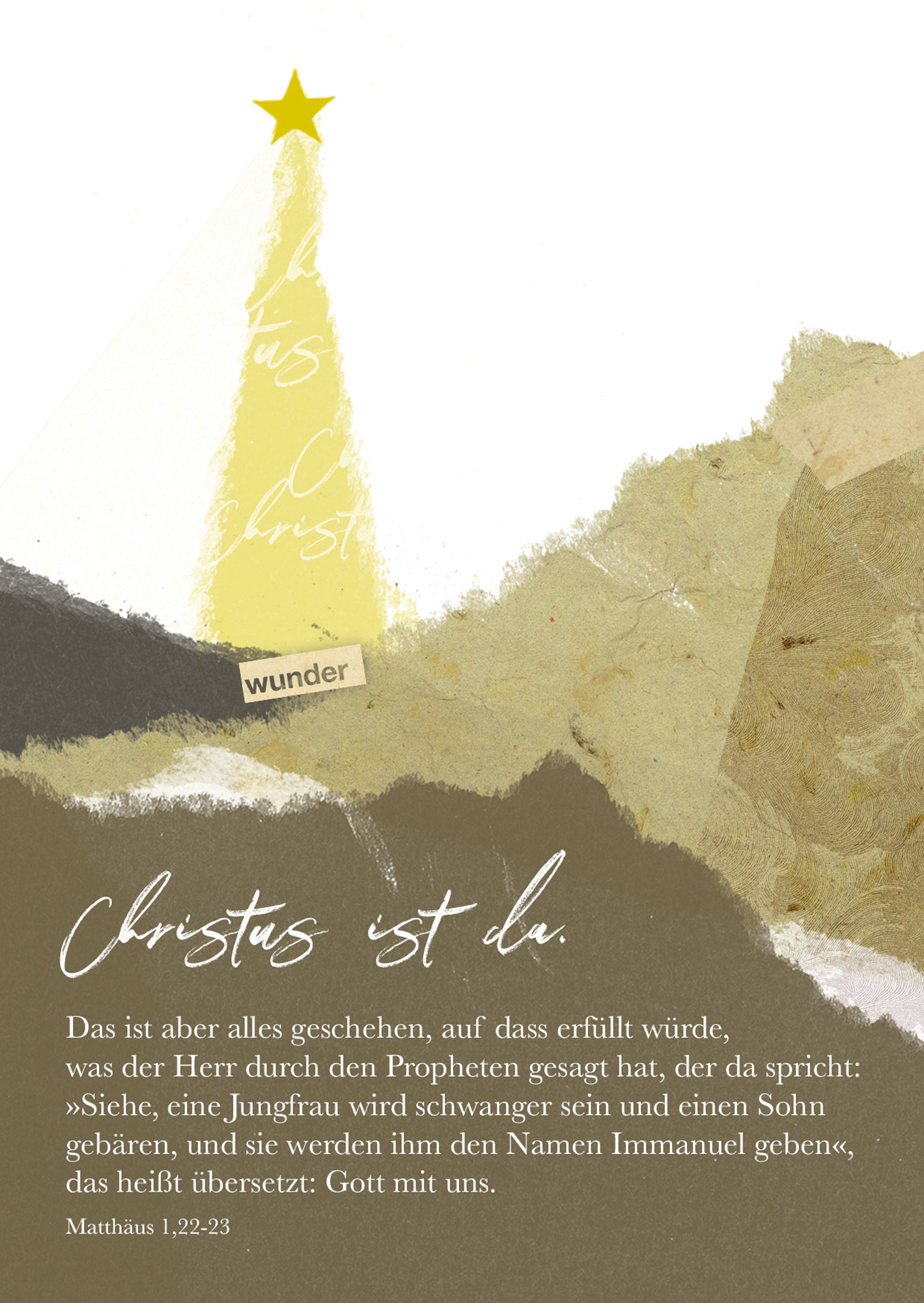 Postkarte - Christus ist da – Weihnachten