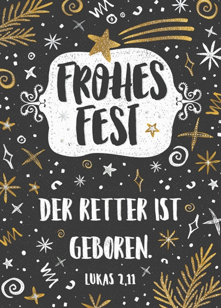 XL-Postkarte Big Blessing Silber - Der Retter