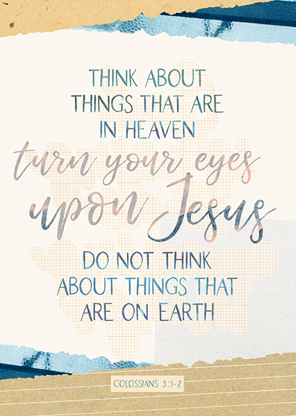 Postkarte paper.blessings - Turn your eyes