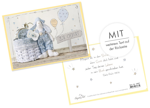 Faltkarte - Zur Geburt - Mögest du...