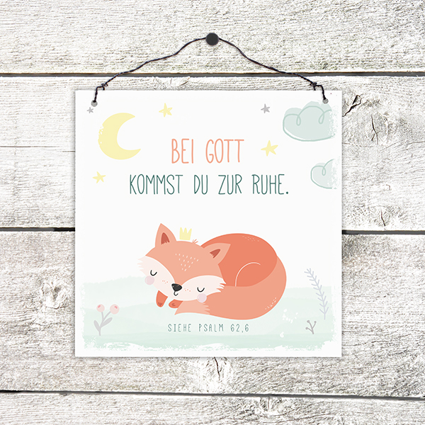 Holzschild klein - Kommst du zur Ruhe