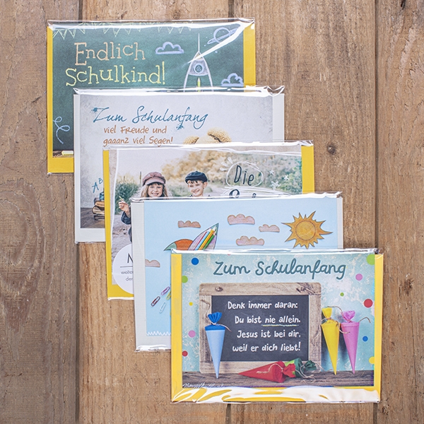 Faltkarten-Set rechteckig - Schulanfang