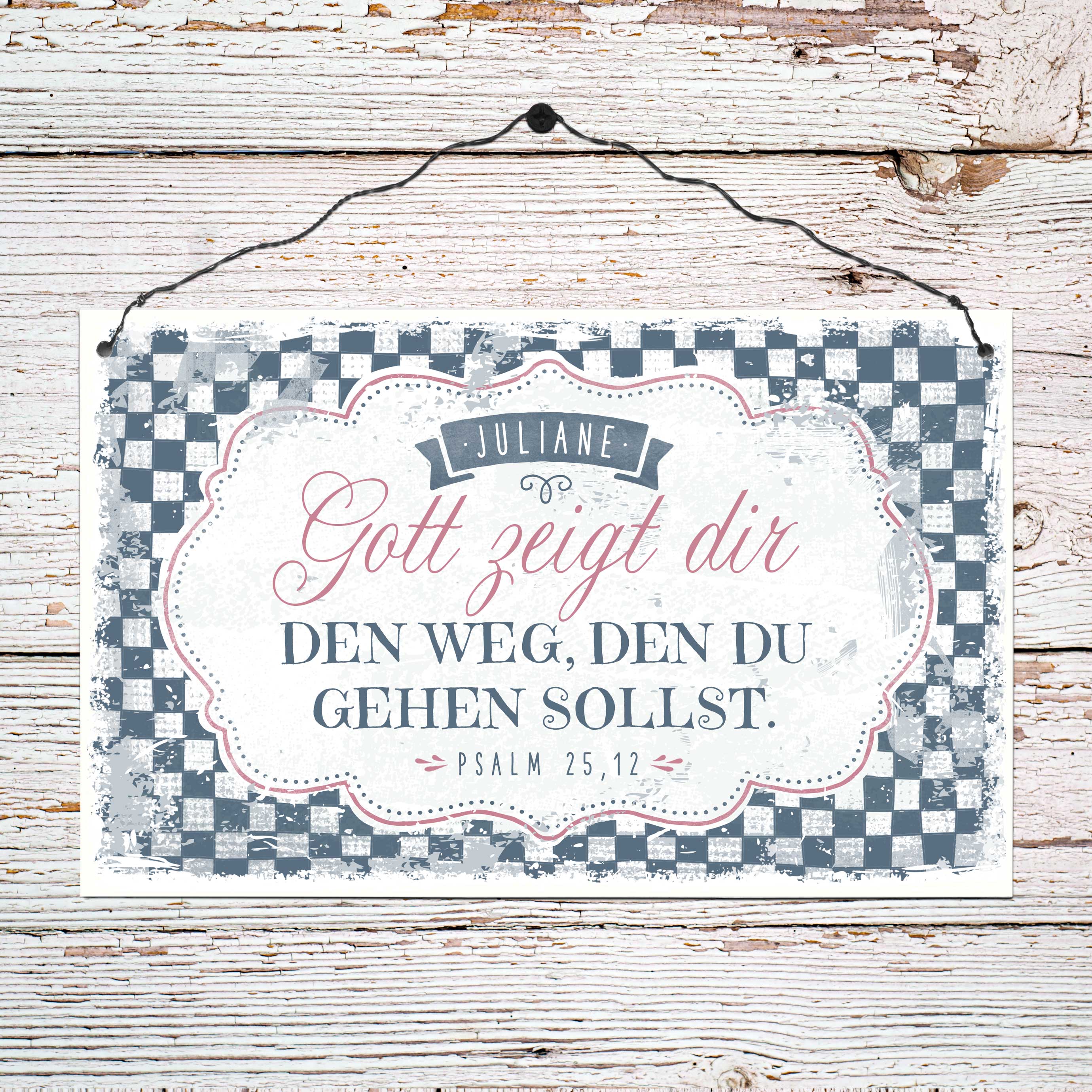 Persönliches Holzschild groß - Den Weg