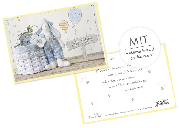 Faltkarte - Zur Taufe - Mögest du...