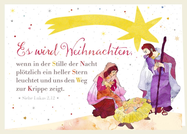 Faltkarte - Es wird Weihnachten