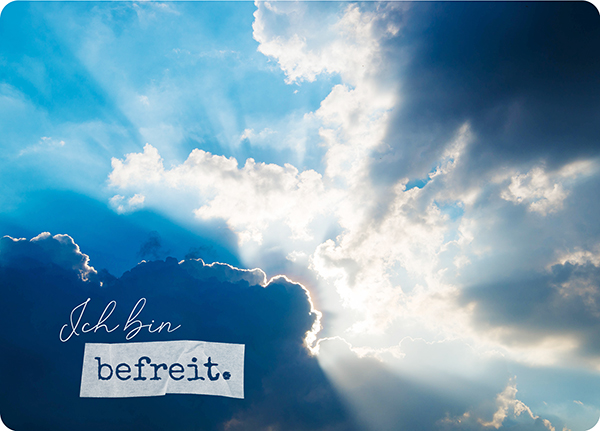 XL-Postkarte Big Blessing - Ich bin befreit