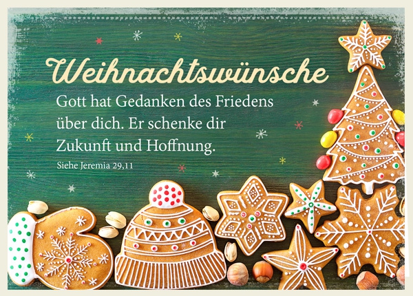 Faltkarte - Weihnachtswünsche