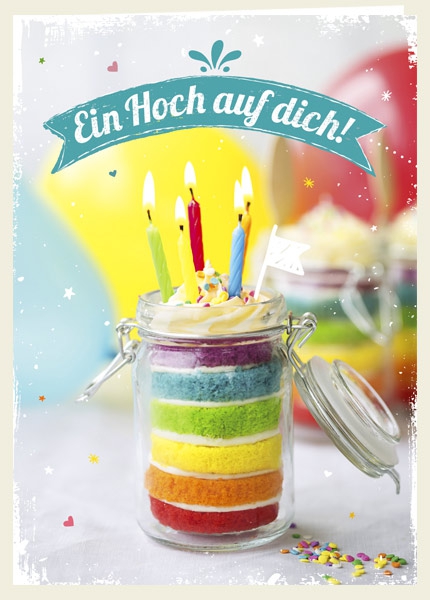 Faltkarte - Ein Hoch auf dich