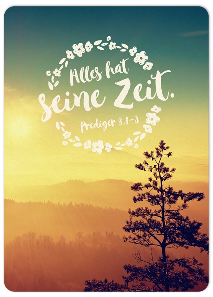 XL-Postkarte Big Blessing - Seine Zeit