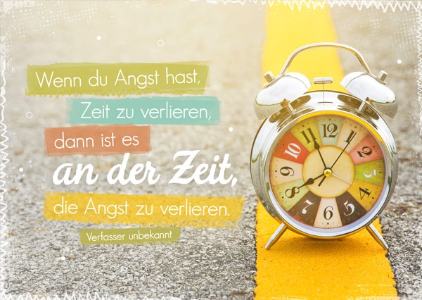 Postkarte - An der Zeit