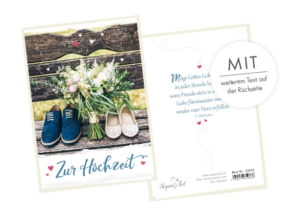 Faltkarte - Zur Hochzeit - Gottes Licht