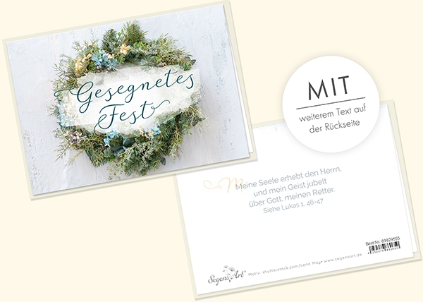 Faltkarte - Gesegnetes Fest