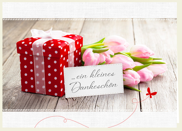 Faltkarte - kleines Dankeschön