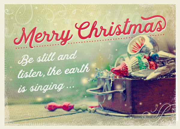 Faltkarte - Be still and listen