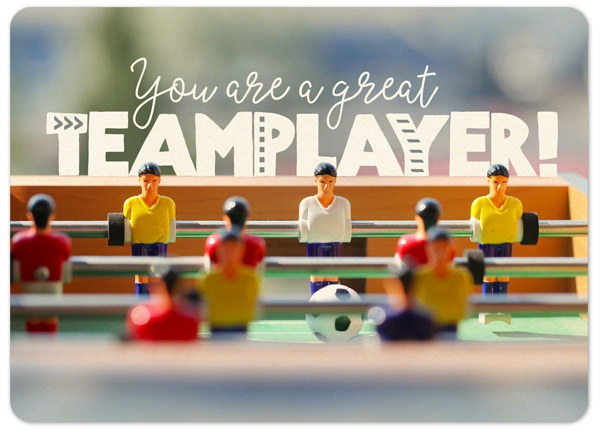 XL-Postkarte Big Blessing - Teamplayer