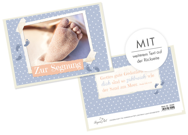 Faltkarte - Zur Segnung - Sand