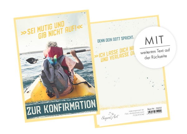 Faltkarte - Zur Konfirmation - Dein Gott spricht