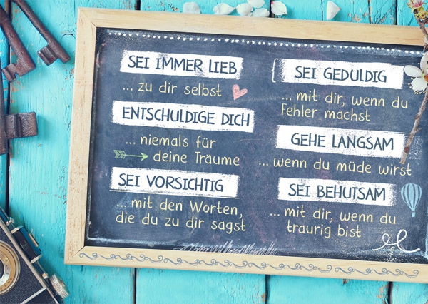 Postkarte - Sei immer lieb ...