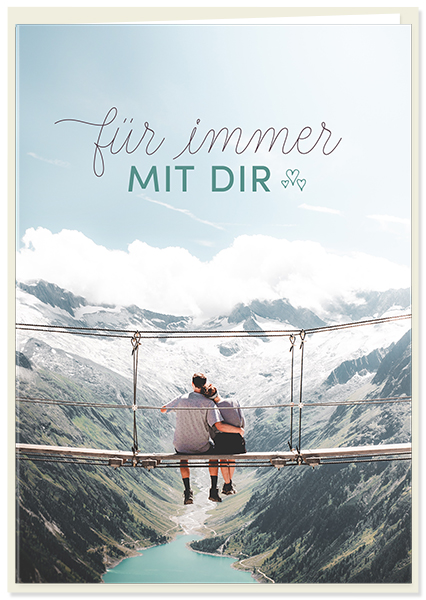 Faltkarte - Für immer mit dir