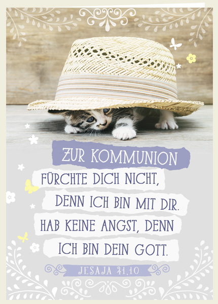 Faltkarte - Kommunion - Ich bin dein Gott