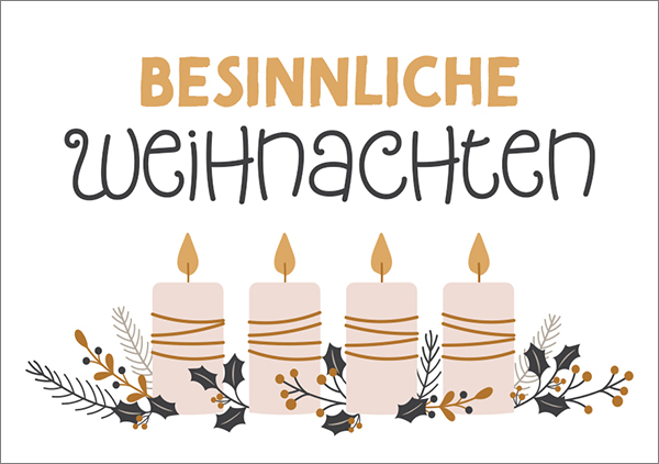 Mini - Besinnliche Weihnachten (Kerzen)