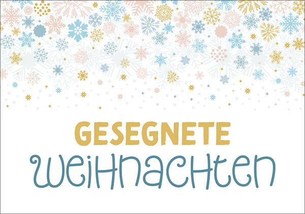 Mini - Gesegnete Weihnachten (Schnee)