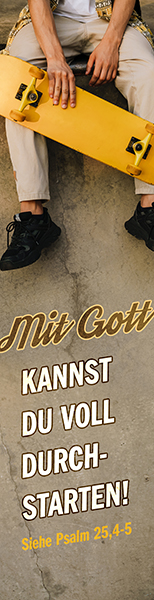 Segenszeichen - Mit Gott durchstarten (Skateboard)