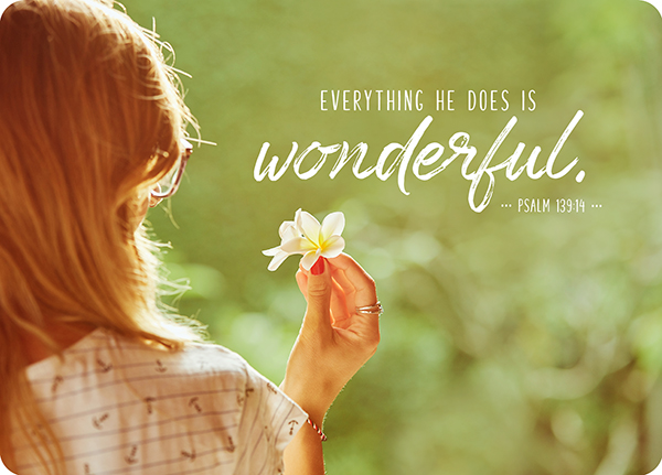 XL-Postkarte Big Blessing - Everything he does