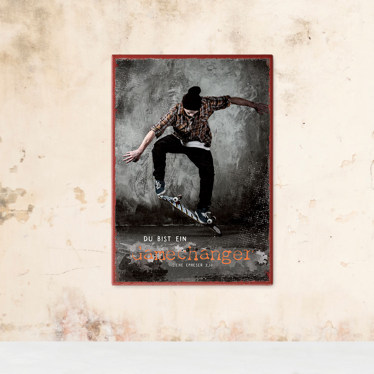 Metallschild klein - Du bist ein Gamechanger